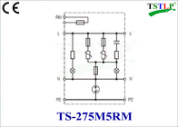 5кА/10кА тип 3 Аррестер грозового перенапряжения для системы электропитания ТТ/ТН с